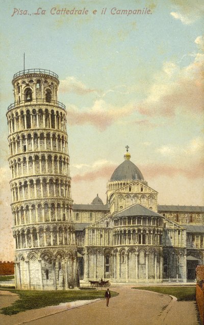 Torre inclinada de Pisa e a Catedral de Pisa de Italian Photographer