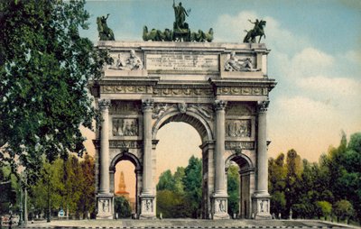 Milão / Milão: Arco della Pace (fotografia a cores) de Italian Photographer