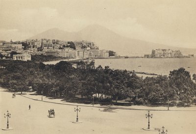 Nápoles: Panorama Visto Da Mergellina (foto a p/b) de Italian Photographer