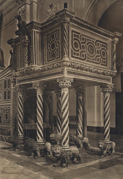 Nápoles: Ravello, Duomo, Pulpit (foto a p/b) de Italian Photographer