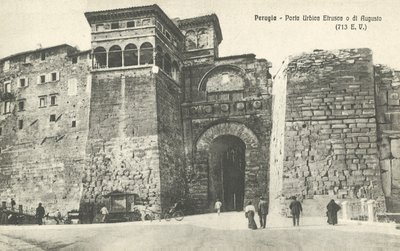Perugia, itália, etruscan, portão cidade, de, de, augustus de Italian Photographer