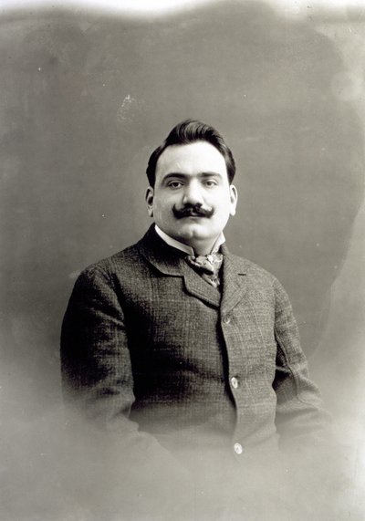Retrato de Enrico Caruso, c.1900 de Italian Photographer