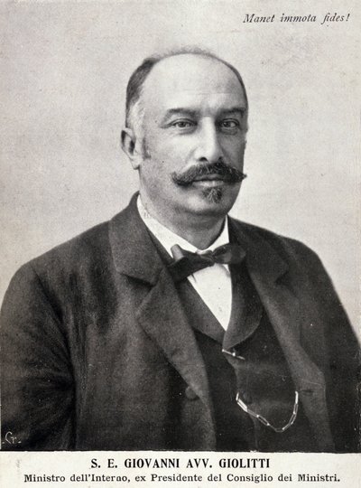 Retrato de Giovanni Giolitti (1842-1928), político italiano. de Italian Photographer