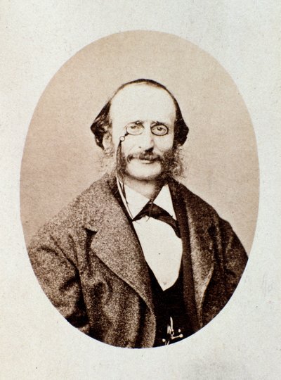 Retrato de Jacques Offenbach (1819-1880) compositor alemão de Italian Photographer