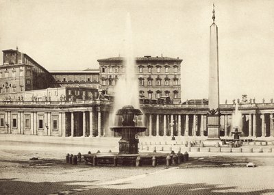 Praça S Peters e Palácio do Vaticano de Italian Photographer