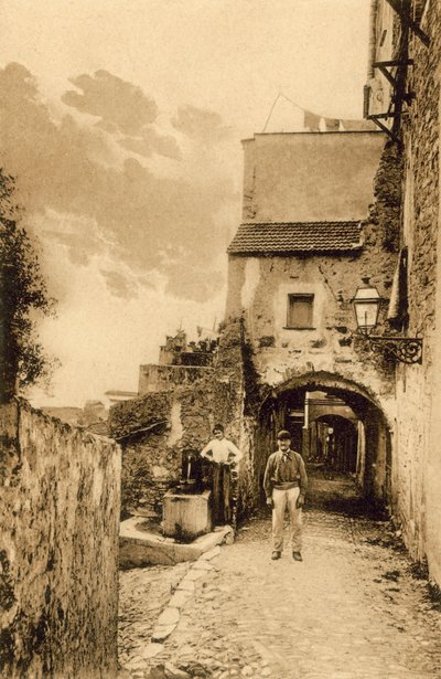 San Remo, Cidade Velha, Porta Candellieri (foto a p/b) de Italian Photographer