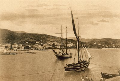 San Remo, Villas e Hotéis no Leste (foto a p/b) de Italian Photographer