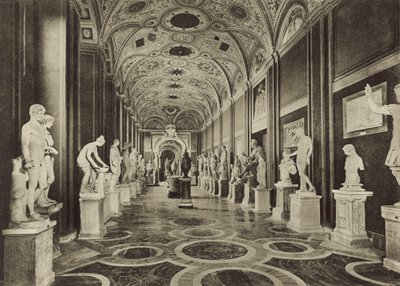 O Museu do Vaticano, o interior da estátua Hall de Italian Photographer