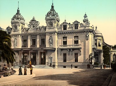A fachada do Casino de Montecarlo, no Principado do Mónaco, em França de Italian Photographer