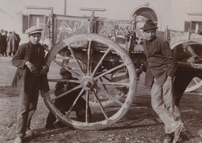 Carrinho Siciliano Típico, 1920 de Italian Photographer