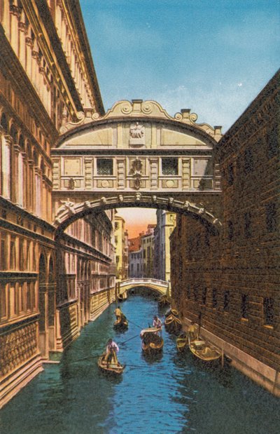 Veneza/Veneza: Ponte dos Suspiros (fotografia a cores) de Italian Photographer