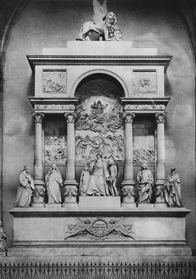 Veneza, Monumento a Tiziano Vecellio (foto a p/b) de Italian Photographer