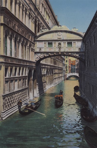 Veneza, Ponte dos Suspiros (foto colorida) de Italian Photographer