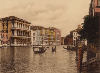 Venezia / Veneza: Canal Grande e Palazzo Browning (fotografia a cores) de Italian Photographer