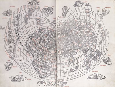 Um mapa do mundo, 1511 de Italian School
