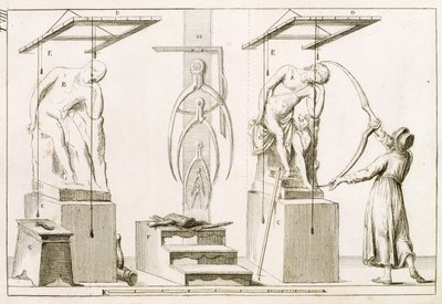 Um escultor Studio, c.1800 de Italian School