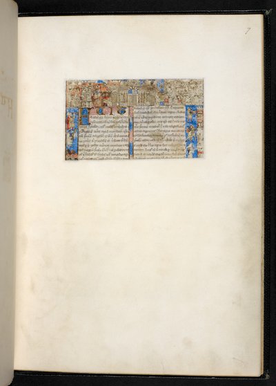 Adicionar MS 27695, f.7r, de um tratado sobre os Vícios e as Virtudes, Génova, c. 1330-40 (velino) de Italian School
