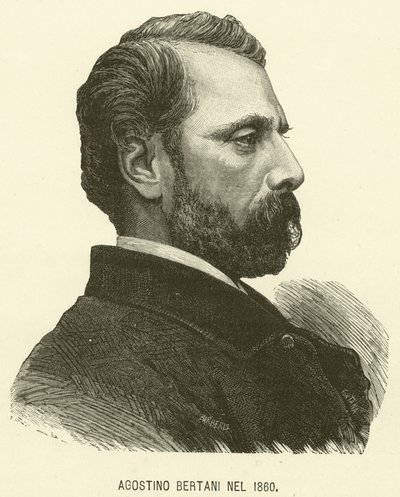 Agostino Bertani Em 1860 (gravura) de Italian School