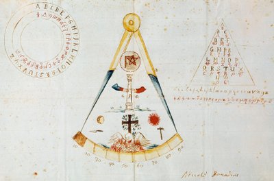 Alfabeto e símbolos maçônicos, Itália de Italian School