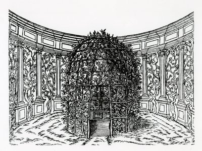 Um Arbor, de Hypnerotomachia Poliphili, atribuído a Francesco Colonna (c.1432-1527), publicado em 1499 de Italian School