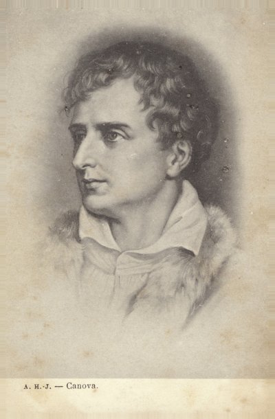 Antonio Canova, escultor italiano (litografia) de Italian School