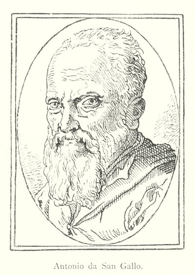 Antonio da San Gallo (gravura) de Italian School