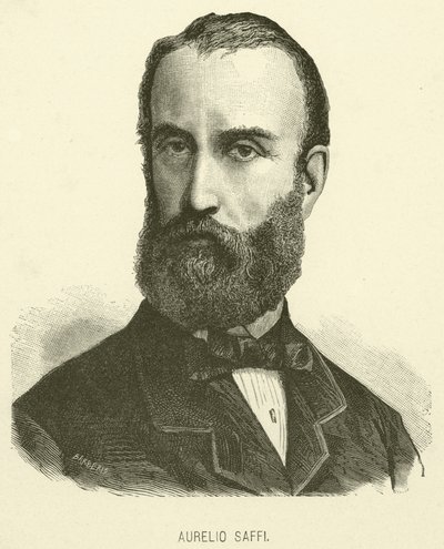 Aurelio Saffi (gravura) de Italian School