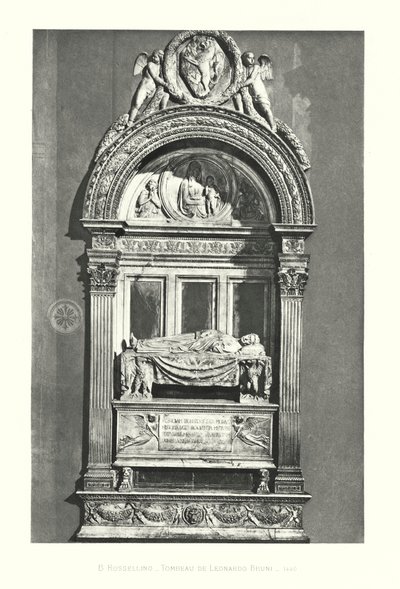 B Rossellino, Tombeau de Leonardo Bruni de Italian School