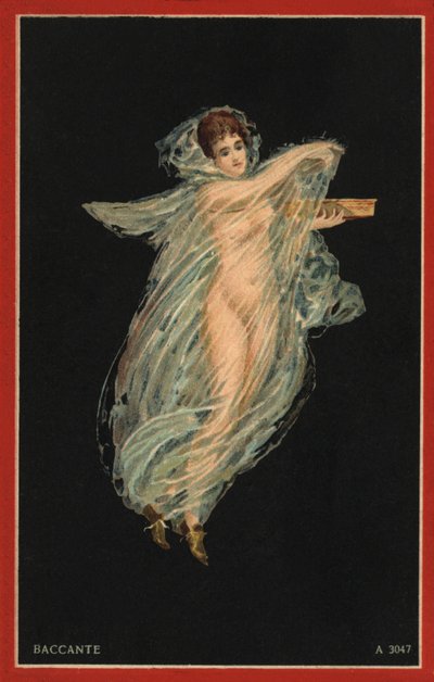 Baccante (litografia a cores) de Italian School
