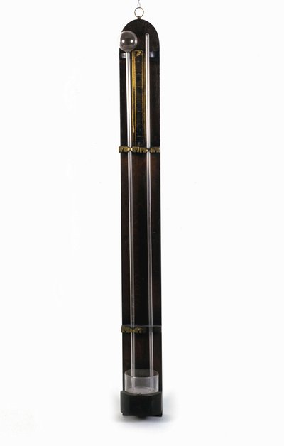Barômetro (tubo de mercúrio) por Evangelista Torricelli ou Toricelli (1608 - 1647). Museu de Ciência e Tecnologia. Milão de Italian School