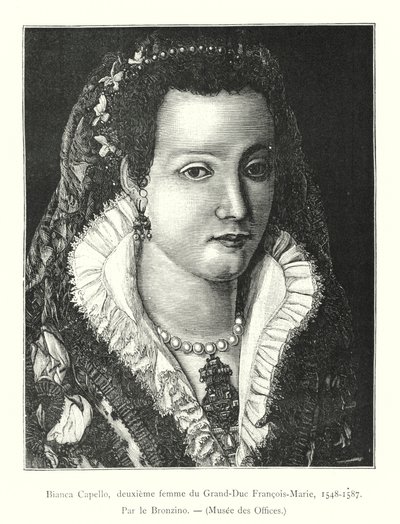 Bianca Capello, segunda esposa do Grão-Duque François-Marie de Italian School