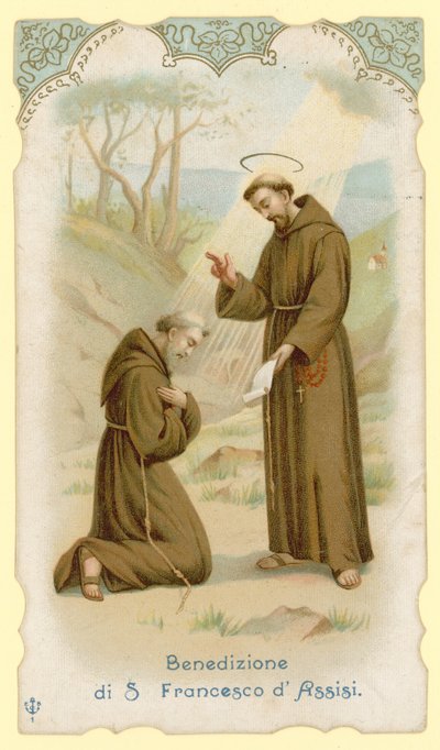 Bênção de São Francisco de Assis de Italian School