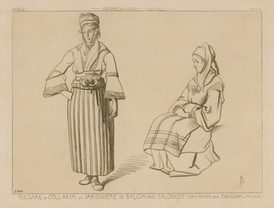 Collakia búlgaro e plantador de Balga perto de Salonika de Italian School