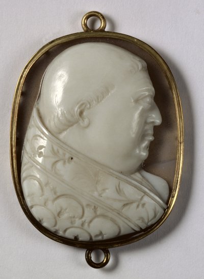 Cameo do Papa Leão X (1475-1521) de Italian School