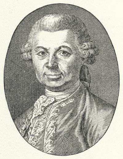 Carlo Gozzi, dramaturgo italiano (gravura) de Italian School