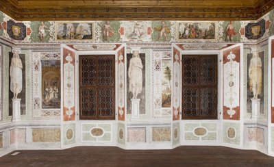 Sala Caryatids: Metamorfoses por Ovid (fresco) de Italian School