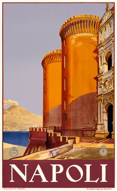 Castel Nuovo em Nápoles de Italian School