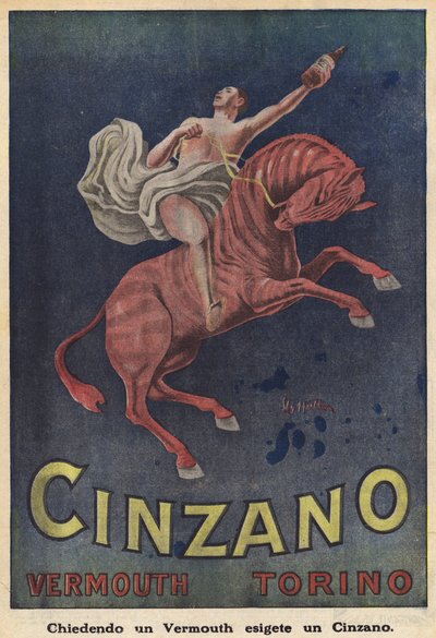 Cinzano Vermouth Turin (litografia a cores) de Italian School
