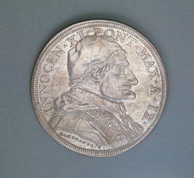 Moeda que representa o Papa Inocêncio XI de Italian School