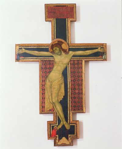 Crucifixo (têmpera na madeira) de Italian School