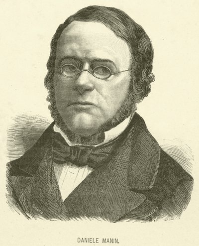 Daniele Manin (gravura) de Italian School