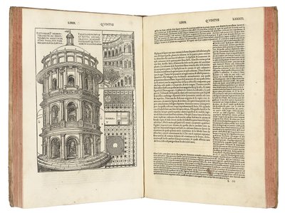 "Dez livros sobre arquitetura de Marcus Pollio Vitruvius de Italian School