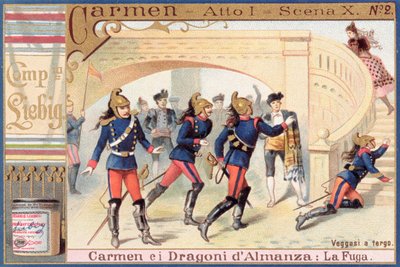 Decoração para o Ato I, Cena I de Carmen de Georges Bizet (1840-1875) de Italian School