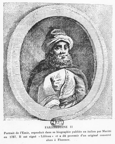 Emir Fakhr-al-Din II (gravura) de Italian School