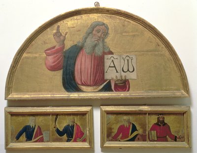 Pai Eterno (tempera no painel) de Italian School