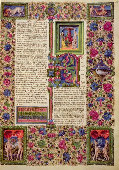 Fol.112r O Primeiro Livro dos Reis, da Bíblia Borso d