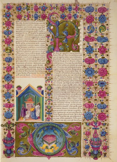 Fol.123r Abertura do Segundo Livro de Macabeus, da Bíblia de Borso d