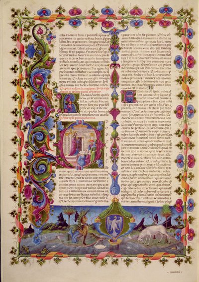 Fol.233v Carta de S. João aos Apóstolos, da Bíblia de Borso d
