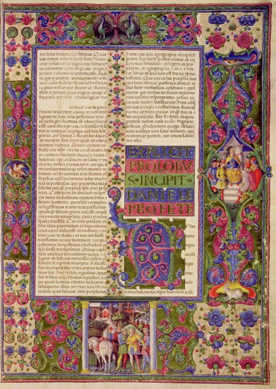 Fol.78r Abertura ao Livro do Profeta Daniel, da Bíblia de Borso d