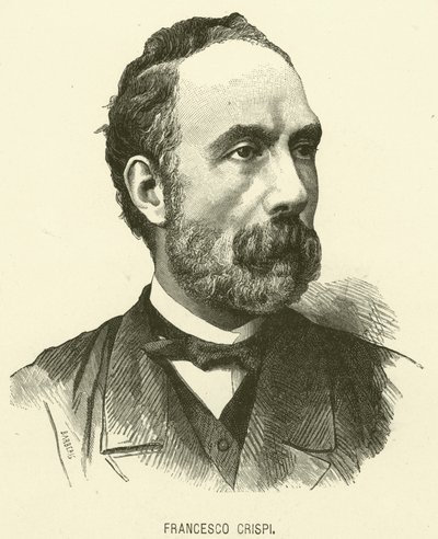 Francesco Crispi (gravura) de Italian School